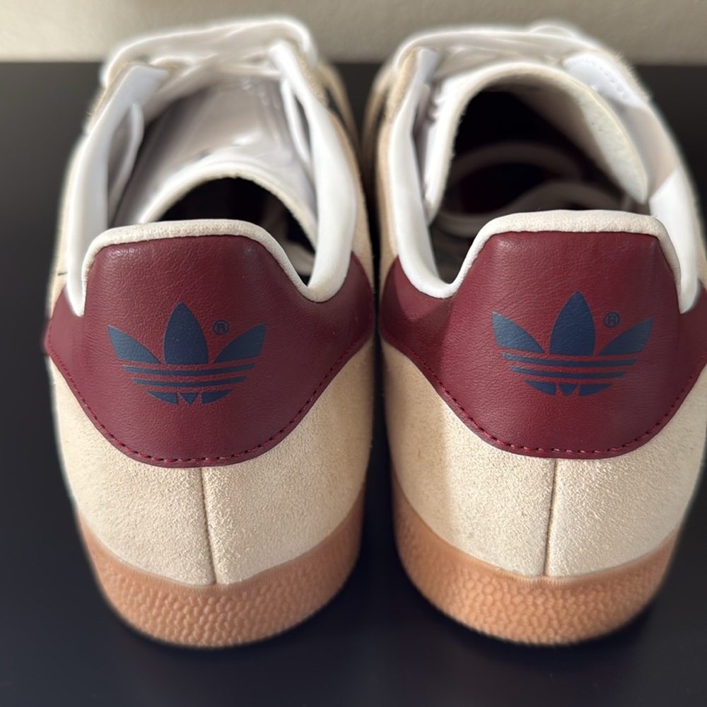 Adidas Cream and Navy Classic Sneakers - Picture 8 of 13